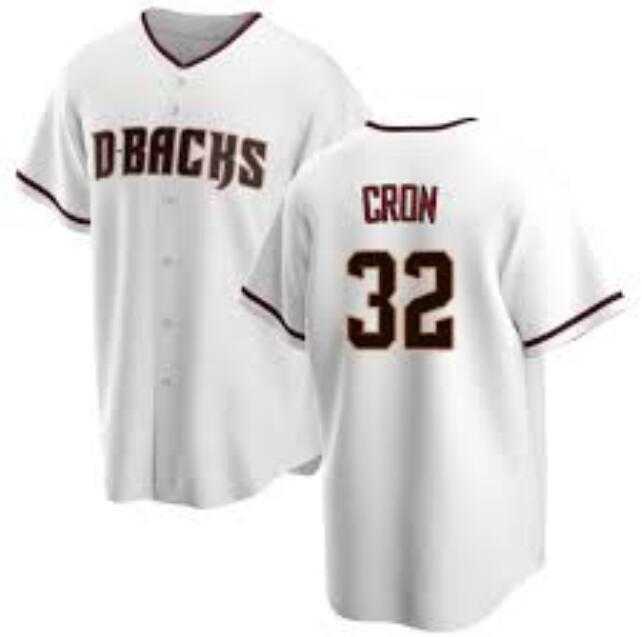 Custom Arizona Diamondbacks 32 Kevin Cron Men Nike White Team MLB Jersey